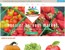 Tablet Screenshot of hoosierharvestmarket.com